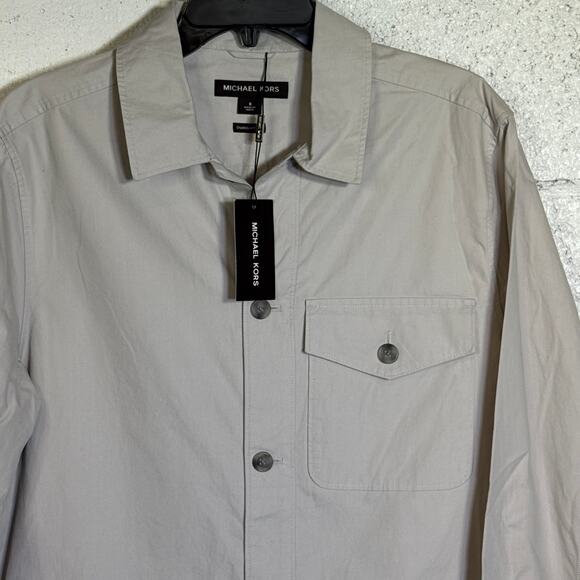 🔥 Michael Kors Gray Overshirt / Jacket - Small (38R) - NWT! - Picture 4 of 8